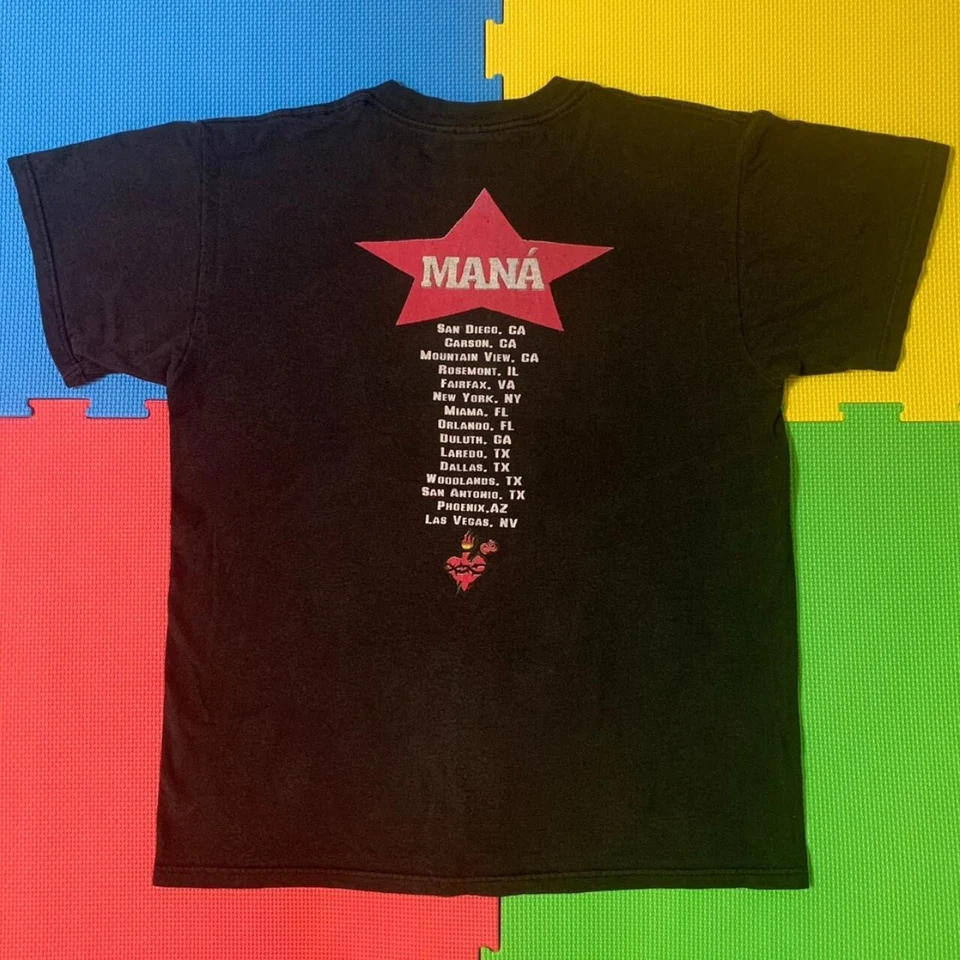 Vintage Y2K Mana Revolucion De Amor Band Tour T-Shirt Size Medium - Image 2 of 4