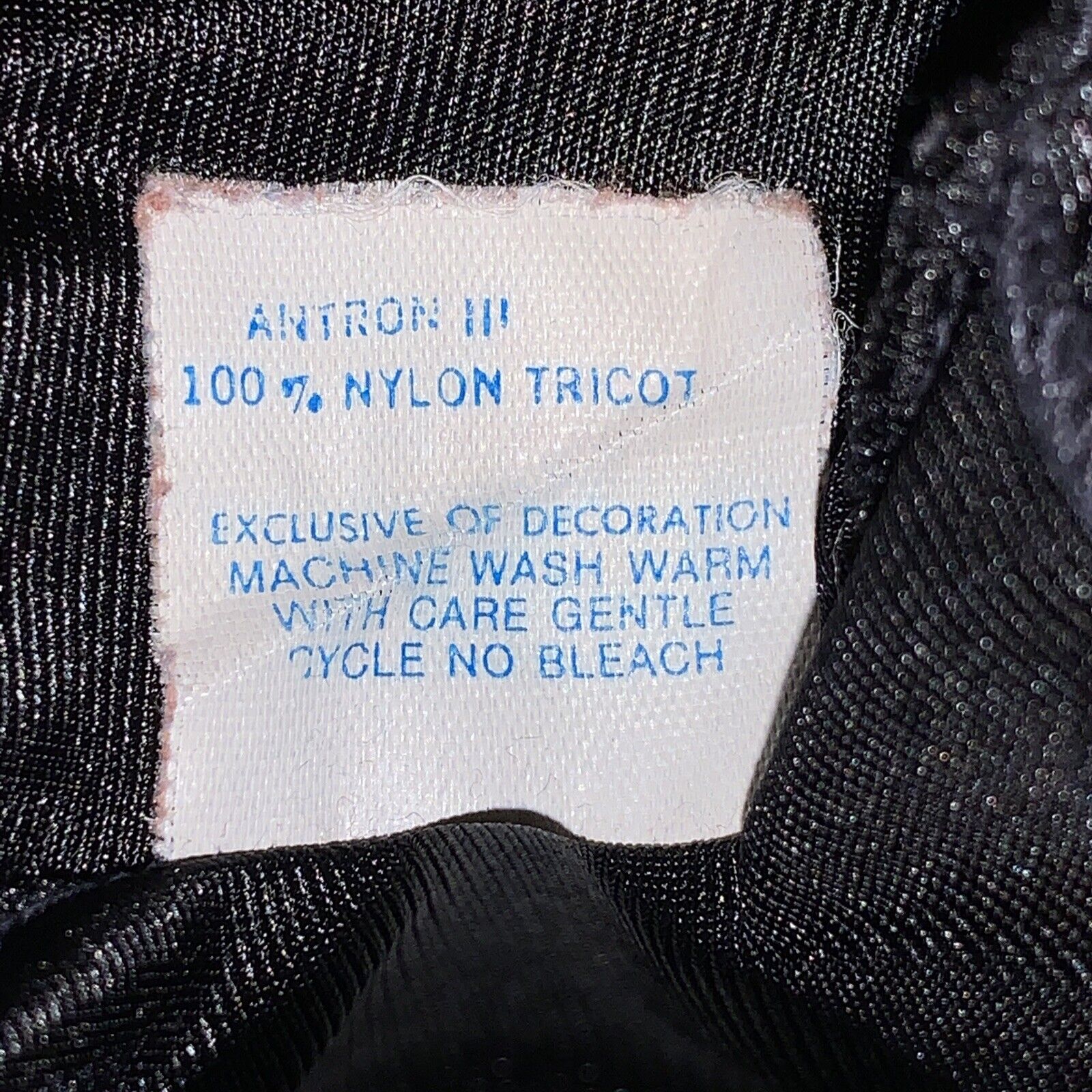 Vintage 3X 48 50 Black Nylon Lace Silky Cami Tank… - image 6