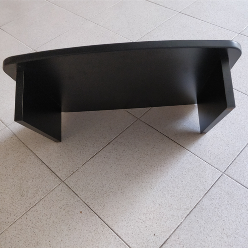 Supporto mobile Rialzo legno nero per porta TV Monitor Tastiera Console DVD VCR - Foto 7 di 14