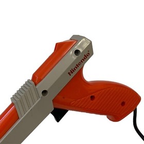 Original 1985 Nintendo NES Zapper Duck Hunt Gun Authentic NES-005 OEM Orange