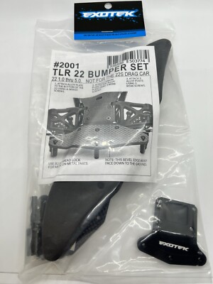 Exotek Racing 2001 TLR 22 1.0-5.0 Front Drag Racing Front Bumper Set W/Foam