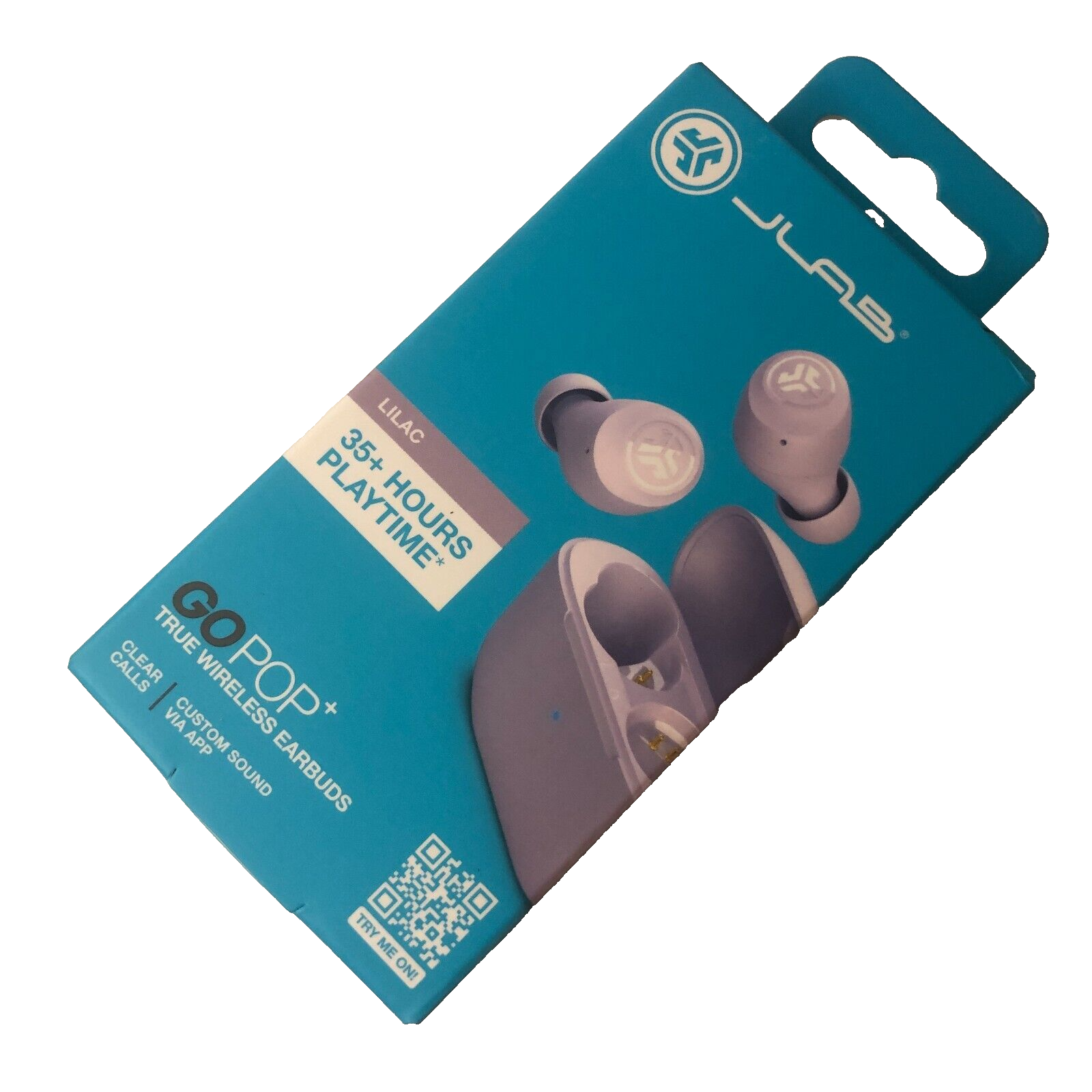 JLab GO Air POP Wireless Earbuds in Purple with Secure Fit