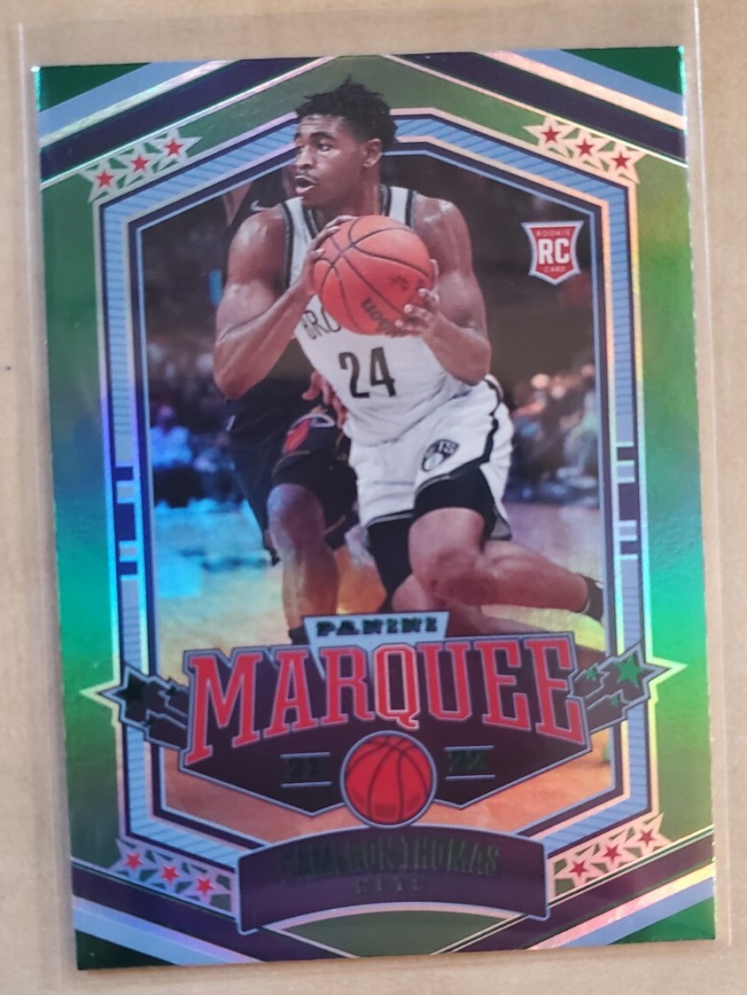 2021-22 Panini Chronicles Marquee Cameron Thomas Green Parallel