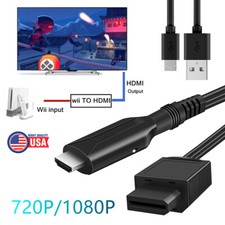 Wii to HDMI Adapter Converter USB Cable High HD Plug Play for Conversion Cord
