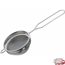 Stainless Steel Tea Strainer Fine Mesh Coffee Filter Easy Clean Ergonomic Handle