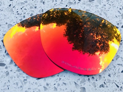 Gravierte Polarisierte Feuerrote Verspiegelte Ersatzgläser Für Oakley Frogskins