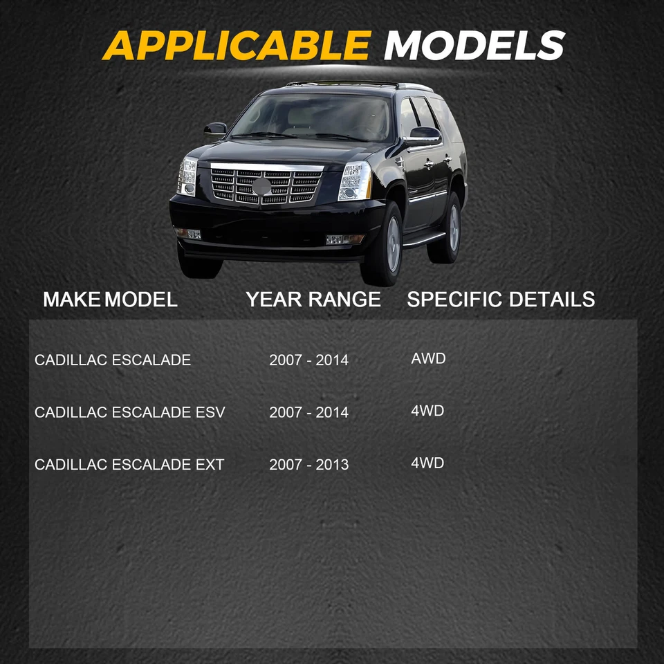 Juego (2) Conjunto de cojinete de cubo de rueda delantera para Chevrolet Tahoe 2007 2008 2009-2014 Foto 4 de 4