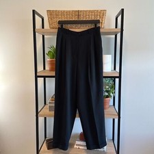 Lauren Ralph Lauren High-Rise Wool Straight Leg Career Dress Pant Trouser, 12