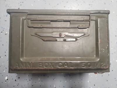 ヴィンテージ　AMM BOX CAL 50 M2 Vintage Military Metal Ammunition Box (Amm Box Cal. 50M2) | eBay