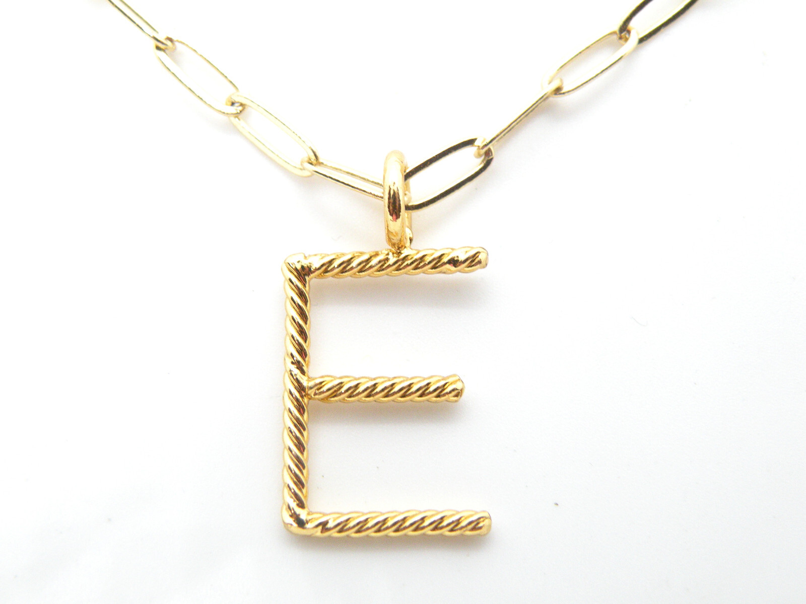 Rare Brenda Grands Signed Initial "E" Paperclip G… - image 2