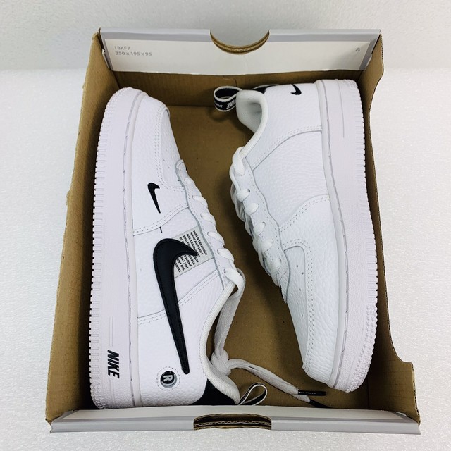 NIKE Air Force 1 LV8 Utility AV4272-100 White Black Sneaker Shoes - Youth 2Y for sale online | eBay