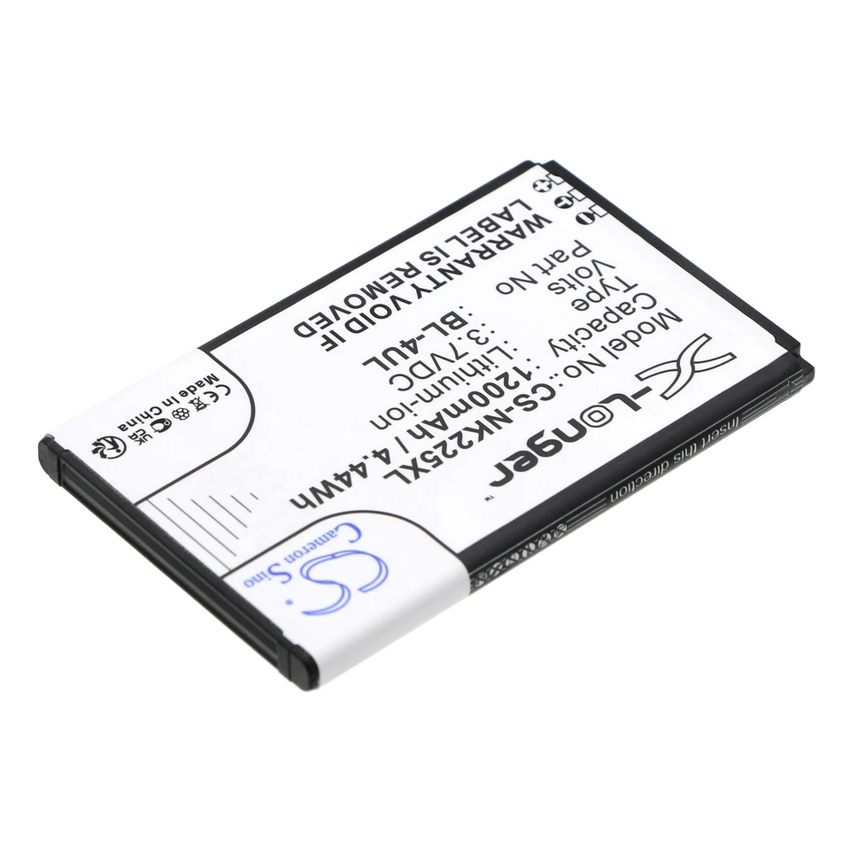 Battery 1200mAh type BL-4UL BL-4WL for Nokia Asha 225, RM-1012, New 3310 - Image 2 of 3