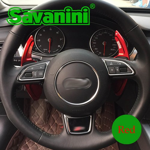 Alloy Steering Wheel DSG Paddle Extension Shifters Cover Fit For Audi A4 2009-12 - Picture 4 of 11