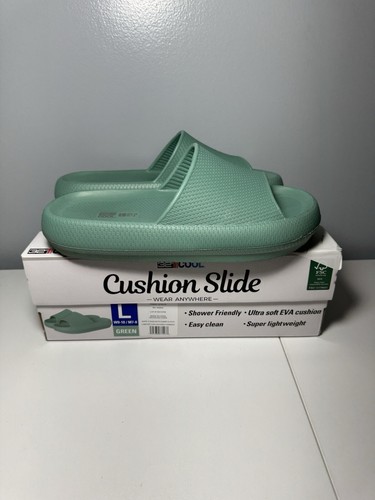 32 Degrees Cool Unisex Cushion Slide Sandals Large W9-10 /M7-8 Mint Green - 第 4/8 張圖片