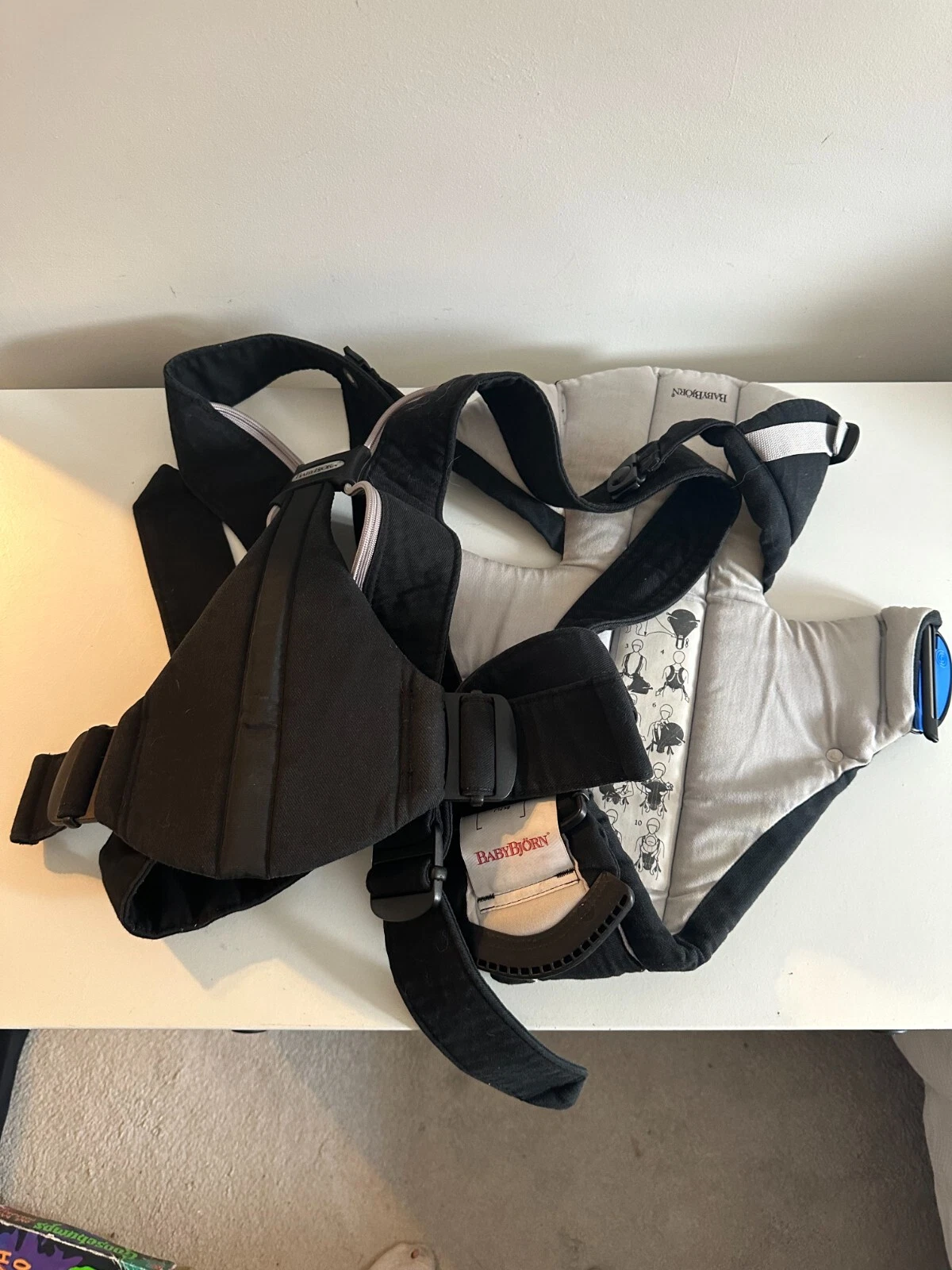 Baby Bjorn 8-11lbs Newborn Cotton Carrier Black - FREE Delivery