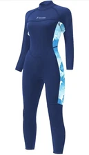 Womens XL Wetsuit 3mm Sun Protective One Piece Full Body Diving Suit Zifumei