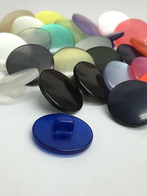 Perlmutt gewölbter Schaftknopf 18mm/28L riesige Farbauswahl Packungsgröße 10/20/50