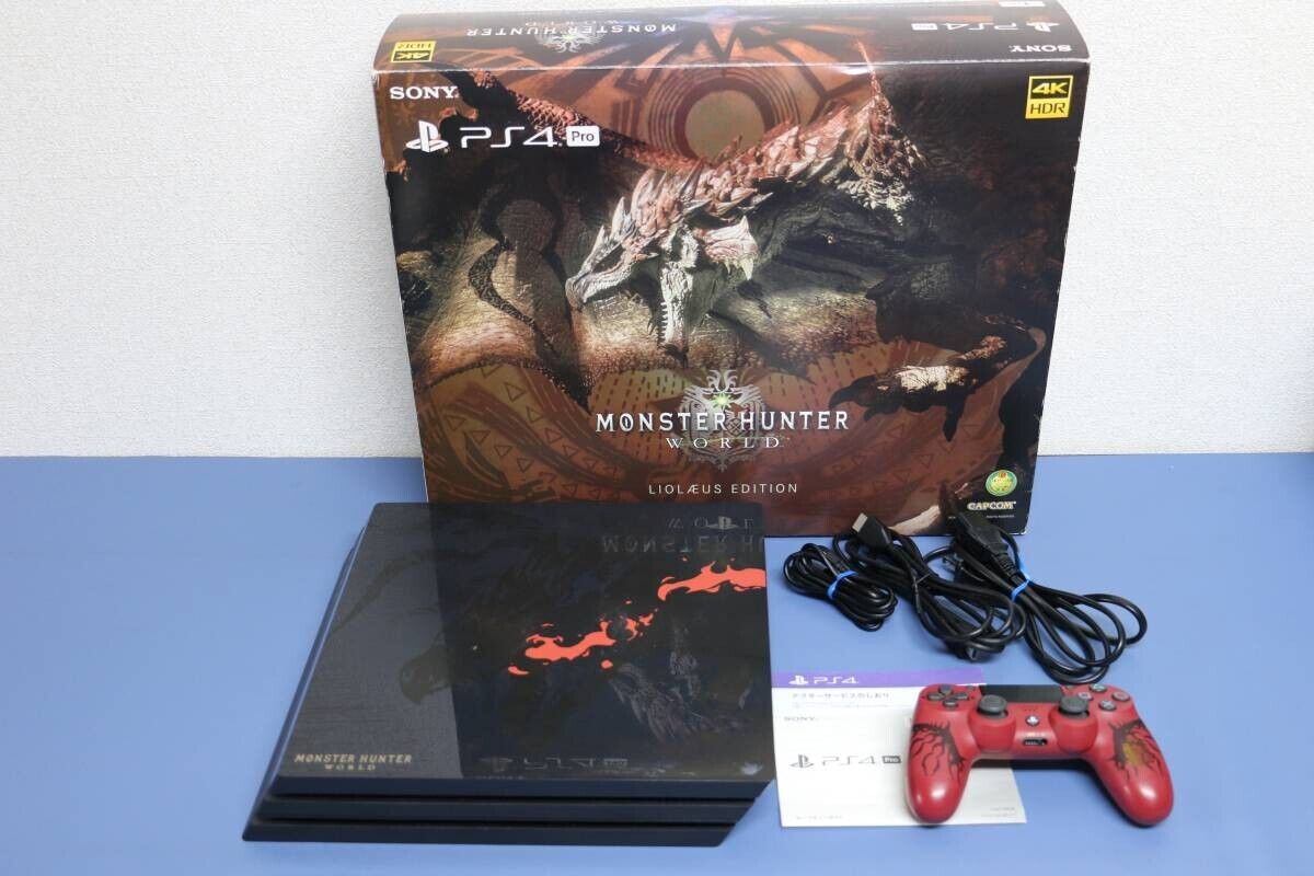 PS4 Pro Console MONSTER HUNTER WORLD LIOLAEUS EDITION SONY PS4 Pro Console MONSTER HUNTER WORLD LIOLAEUS EDITION SONY