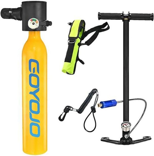 0.5L/1L Scuba Tank Diving Depth Refillable Snorkel Air Tank Cylinder Oxygen Set - Picture 3 of 59