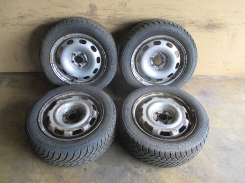 15" steel rims winter tires 195 55 VW Passat 35i VR6 6x15 ET35 5x100 - Picture 1 of 9