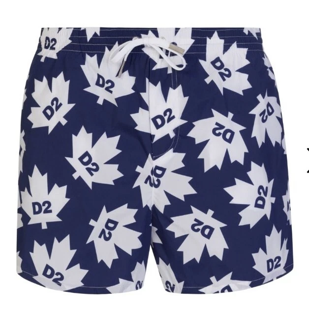 New Boys Dsquared2 Swim Shorts Blue Size Age 12 Years Logo