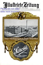 Sarotti Schokolade XL Reklame 1913 selten Titelseite Fabrik Berlin Tempelhof