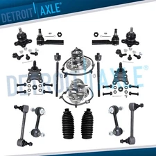 16pc Front Wheel Bearings + Sway Bar Links for 2004 2005 Colorado Canyon - 2WD