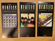 Lot Of 3X Beatles Flats Poster On US Promo Display 1987 McCartney Lennon CD Rare