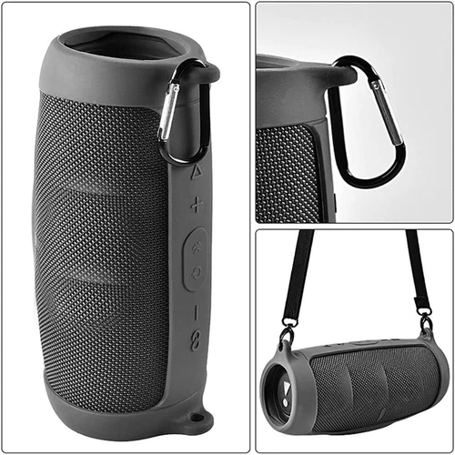 Silicone Case Cover for JBL Charge 5 Bluetooth Speaker with Shoulder Strap New - Picture 4 of 19