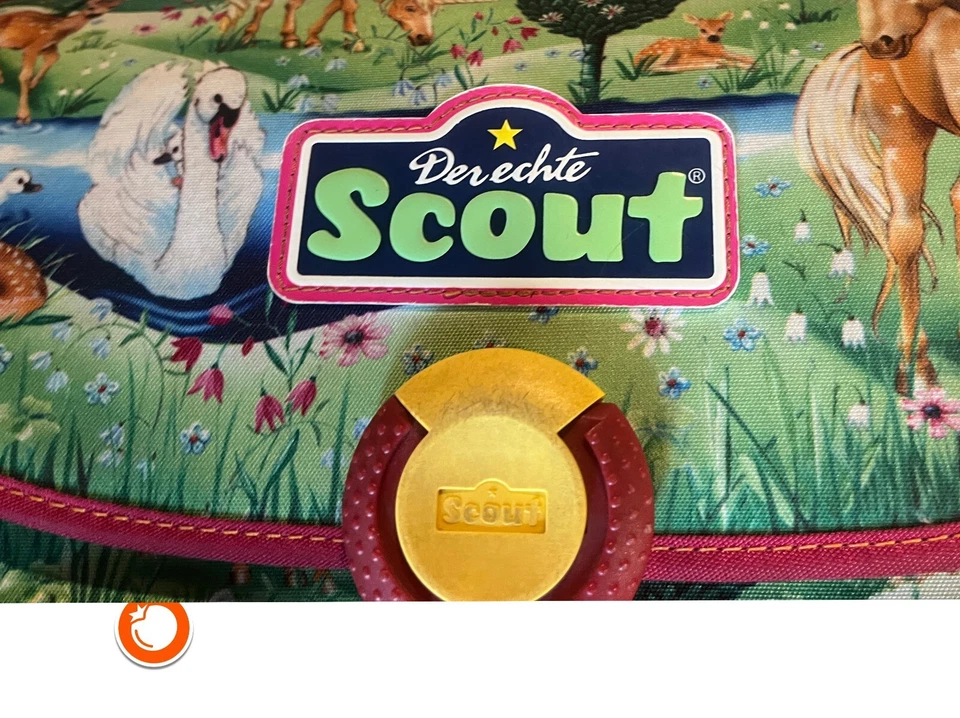 Scout Schulranzen /Mädchen Rucksack 1. Klasse gebraucht - Bild 4 von 4
