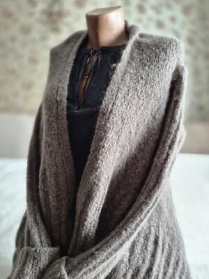Rick Owens STROBE FW 22 women's chic alpaca wool cardigan | eBay