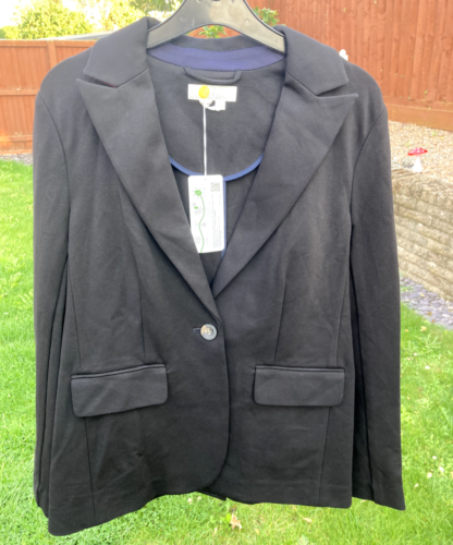 BODEN unlined jersey blazer size 8 reg black colour W0074 b26a - Picture 8 of 8