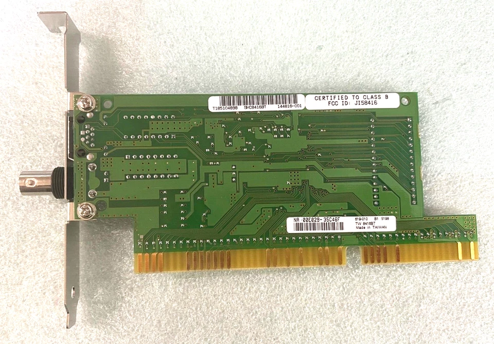 TARJETA ETHERNET RM2-LAN22 VINTAGE 1995 SMC 60-600619-002 ISA 16 BITS COAXIAL RM2-LAN22 Foto 2 de 4