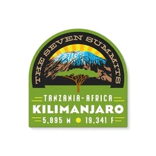 Mt. Kilimanjaro Seven Summits Decal Sticker