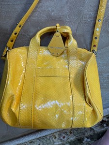 bright yellow purse