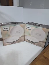 Parini Cookware 4 Pc. Ceramic 10 Inch Plate Set TASTY YUMMM GOOD EAT  Design (s)