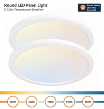 12Inch LED Flush Mount Ceiling Light Fixture 28W Equiv to 250W 5CCT Selectable