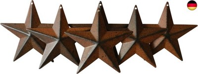 . Country Rustic Antique Vintage Gifts Metal Barn Star Wand-/Türdekor, 10,2 cm,