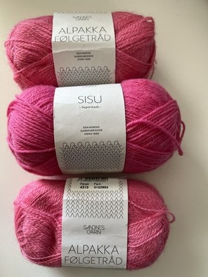 Sandnes Garn Sampler- Sisu and Alpakka Folgetrad (3 Skeins)