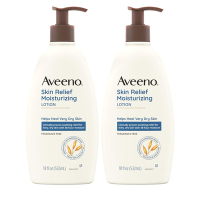 Aveeno Skin Relief Moisturizing Lotion for Very Dry Skin with Soothing Triple Oa