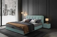 Designer Bett 180X200 Leder Metall Betten Doppel Schlaf Zimmer Luxus Ehe Hotel