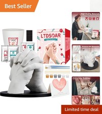 Romantic Hand Casting Kit with Practice Set - Perfect Keepsake for Couples