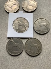 Ireland / Eire halfcrown coins 1951 - 1967. Free UK postage