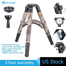 Heavy Duty Bowl Tripod Carbon Fiber Tripod Camouflage Tripod W/ Bowl Adapter