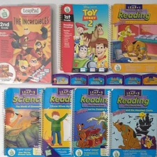 Leap 2 Grades 1-3 Ages 5-8  LeapFrog LeapPad 7 Books 7 Cartridges - 1 NIB