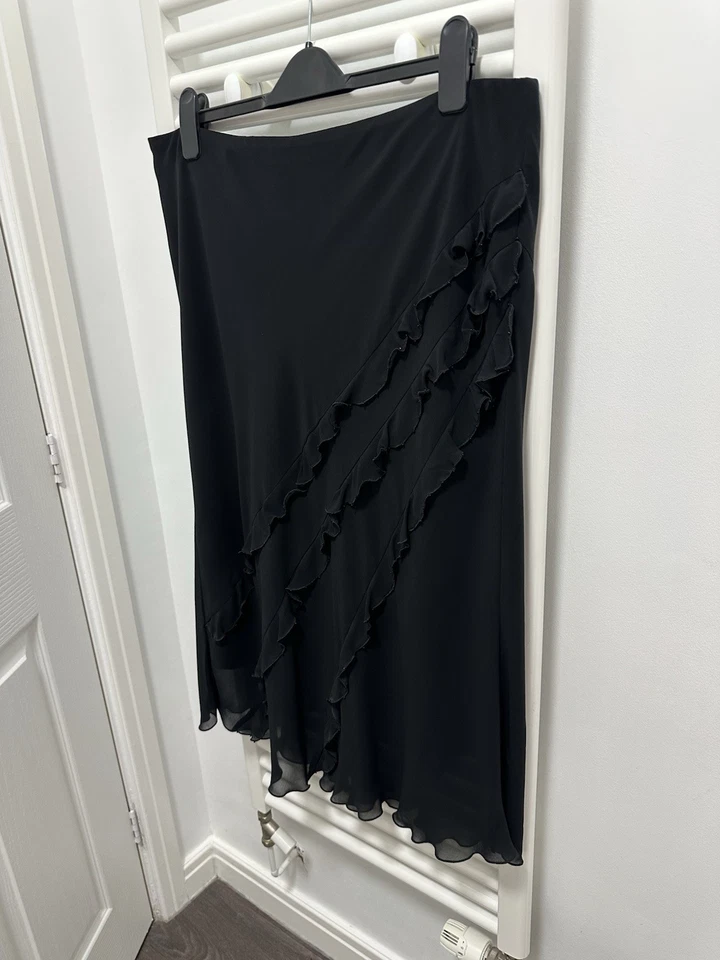 Etam Y2K Sheer Ruffle Skirt Size 18 Millennium - Image 2 of 4