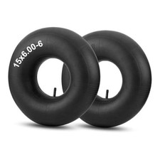 Inner Tubes with TR-13 Straight Valve Stem, 2 Pack  Heavy Duty 15x6 15x6.00-6