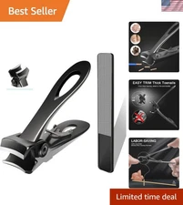 Professional-Grade Toenail Clippers for Thick Nails - Long Handle & Sharp Blades