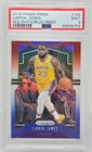 2019 Prizm Red/White/Blue Refractor LeBRON JAMES CARD PSA 9 MINT