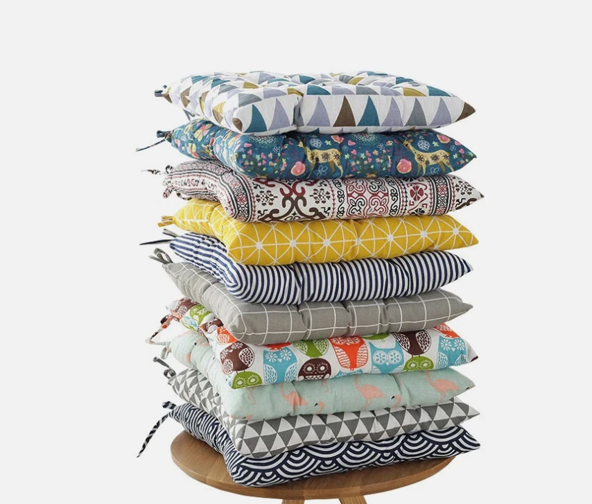 1/2/4Stk Stuhlkissen Sitzkissen Stuhlauflage Sitzauflage Stuhlpolster 30/40/50cm - Bild 3 von 4